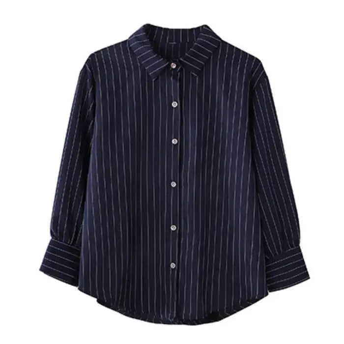 Women's striped work blouse