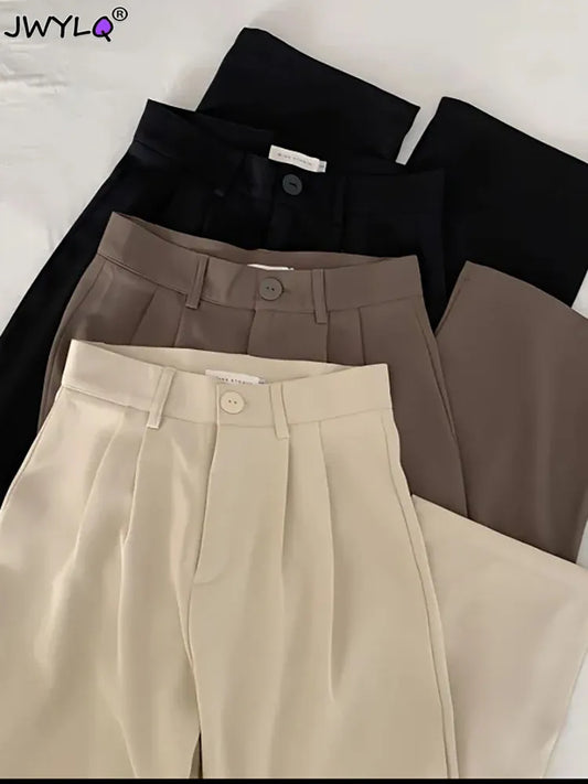 Women's High Waist Suit Trousers