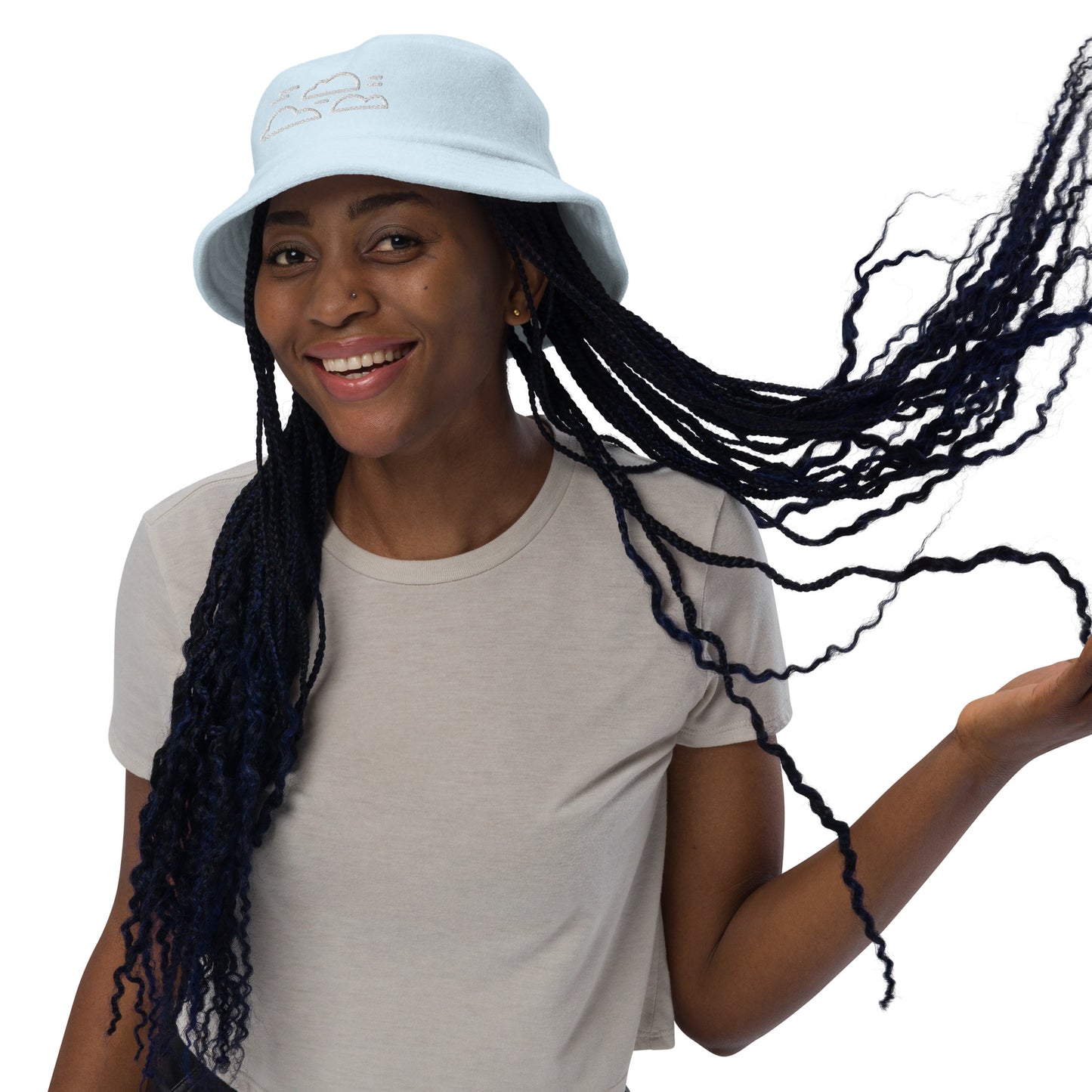 Unisex Unstructured Terry Cloth Honey Bucket Hat